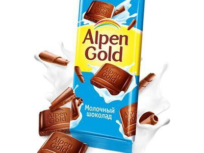 Шоколад Альпен Голд 85г молочный
