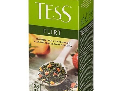 Чай Tess зеленый 25пак по 1,5г Flirt