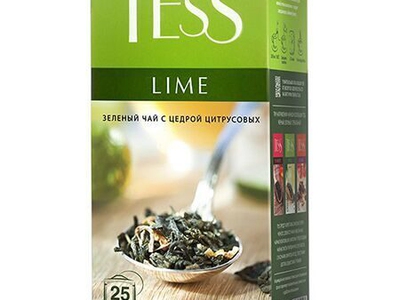 Чай Tess зеленый 25пак по 1,5г Lime