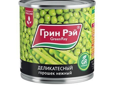 Горошек зеленый Грин Рей 400г ж/б