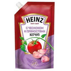 Кетчуп Heinz с чесноком и пряностями 320г м/у