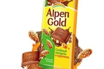 Шоколад Альпен Голд 85г Молочный соленый миндаль карамель