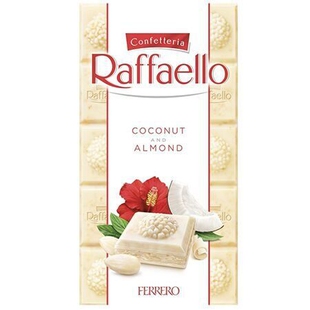 Шоколад Raffaello белый кокос миндаль 90г