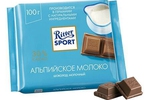 Шоколад Ritter SPORT 100г молочный альпийское молоко